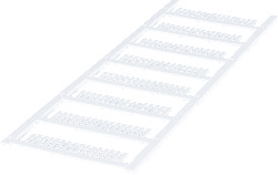 X20 tag labels, blank, WH, 16 modules